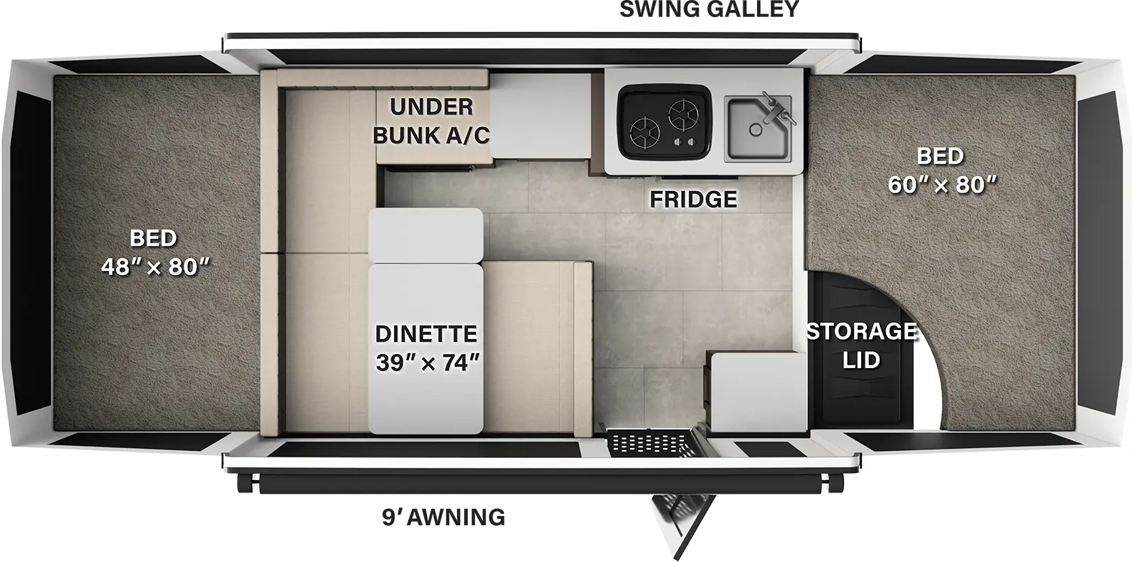 Flagstaff Tent 192MT Floorplan